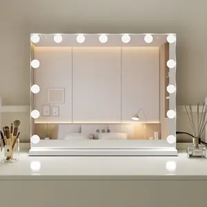 Luce illuminata sensore cosmetico interruttore Touch Screen Led trucco specchio cosmetico Hollywood specchio Vanity