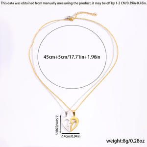 Collana in acciaio inossidabile con catena per clavicola a ciondolo cavo alla moda personalizzata <span class=keywords><strong>una</strong></span> freccia - Product Image 3