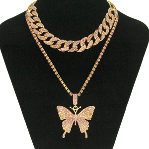2026 Hot Selling Double Layered <b>Butterfly</b> Pendant Necklace <b>Light</b> Luxury Versatile Exquisite Women's Necklace Fashion Jewelry - Product Image 4