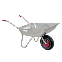 Brouette robuste en acier galvanisé et alliage d'aluminium avec plateau en aluminium, OEM pour outils de chantier