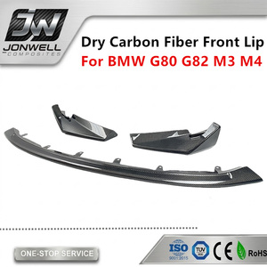 Alerón Delantero Estilo <span class=keywords><strong>CSL</strong></span> para <span class=keywords><strong>BMW</strong></span> G80 G82 M3 <span class=keywords><strong>M4</strong></span> 2022+, Divisor de Parachoques Delantero de Fibra de Carbono Seca S9 - Product Image 1