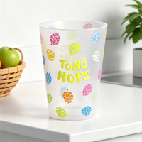 Gobelet à boire de 12oz Gobelets en plastique colorés Gobelet lavable au lave-vaisselle pour enfants et tout-petits Gobelets en plastique réutilisables