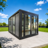 MZECO Maison Conteneur Modulaire Pliante de Luxe 20 pieds avec Mur en Verre – Maison Préfabriquée Pliable
