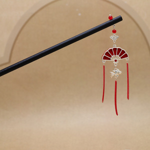 Nhân vật Fu Đỏ tốt lành rìa Vòng cổ Hanfu qipao qixian guofeng kẹp tóc món ăn Trung Quốc mới - Product Image 2