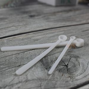 Cuillère doseuse jetable <span class=keywords><strong>en</strong></span> plastique PP blanc, 0,025 ml, 0,0125 g, 12,5 mg, 70 mm de long, résistante au lave-vaisselle, pour limiter le sel, cuillère à thé - Product Image 6