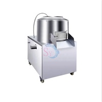 Nuevo tipo de máquina de lavado y pelado de batatas automática Vertical comercial mejor rendimiento buen precio