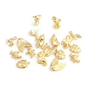 Colgantes con Forma de Animales, Chapados en Oro, de Acero Inoxidable, Dijes Temáticos para Hacer Collares, Joyería, Accesorios de Moda Unisex - Product Image 5