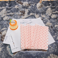 Feuilles de papier sulfurisé biodégradable, résistantes à la graisse et aux hautes températures, avec motif cœur, pour bonbons, sandwichs et pain
