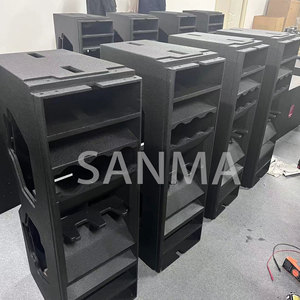 Wpl Dual 12 Inch 3 Ways Line Array Speakers Active Passive Karaoke Dj Wooden Shell Sound Equipment - Product Image 6