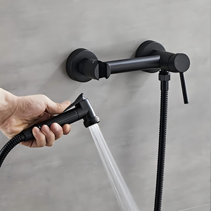 Bathroom Accessories Wall Mounted Toilet <strong>Bidet</strong> Spray Set Brass Hot and Cold Water <strong>Bidet</strong> Shattaf Faucet <strong>Taps</strong> <strong>for</strong> Hotel Use - Product Image 2