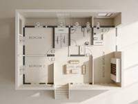 Casa Prefabricada Moderna de Estructura de Acero Ligero, Construcción Rápida, Resistente a Ciclones, Estructura Robusta y Segura para Uso en Apartamentos y Hoteles