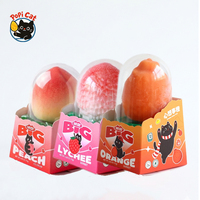 Es Krim 3D PoPI CAT Trendy Selebgram Internet Rasa Peach Lychee Orange Buatan Tangan Premium Camilan Dingin untuk Anak & Dewasa Kemasan 75g