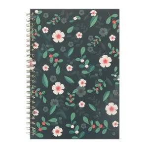A5 Custom ized Floral Printed Spiral Binding Schreiben Notebook Planer 2024 Agenda Werbe geschenke Tagebuch Druck Custom