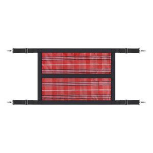 Barrera para Puerta de Establos de Caballos, 150x48cm, Tela Oxford con Diseño a Cuadros, para Recinto de Caballos - Product Image 4