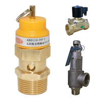 Válvula de seguridad de cobre y latón de microapertura para compresor de aire, DN08-20mm, puerto 0.5-1.6MPa, de proveedor de fábrica chino