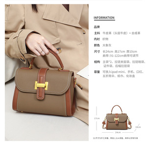 New Fashion Designer Crossbody Bags High Quality Genuine Leather Shoulder Messenger Bag Casual <b>Totes</b> Women Handbags and Purses - Product Image 3