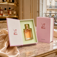 Boîte d'emballage rigide de luxe en forme de livre pour parfum, papier texturé personnalisé, gaufrage à chaud, fermeture magnétique recyclable, boîte cadeau