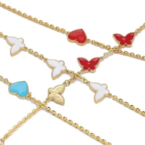 JXX latest design hot sale copper ladies fashion jewelry bracelets charms elegant bracelet girls