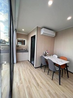 Maisons préfabriquées luxueuses en forme de pod, préfabriquées, mobiles, en acier, conteneurs, kit de maison Apple, à vendre