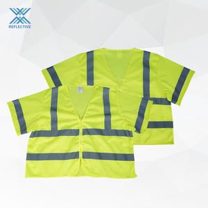 Chaleco de seguridad de alta calidad LX, chaleco reflectante para topógrafos, ingenieros, ropa de trabajo de alta visibilidad, chaqueta hecha de malla de poliéster de nailon - Product Image 2