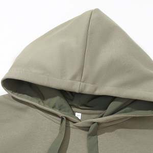 Sudadera con Capucha Unisex de Otoño, 380 Gsm, Mangas con Bloques de Color, Cordón Grueso, Hombros Caídos, 61.9% Algodón, 38.1% Poliéster, con Bolsillo - Product Image 3