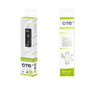 Lector de tarjetas multifunción 5 en 1, adaptador USB2.0 OTG, tarjeta de memoria TF, adaptador de unidad Flash USB tipo C para computadora Android