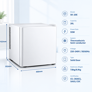 Mini-réfrigérateur portable électrique sans givre de 20 L pour maquillage, <span class=keywords><strong>le</strong></span> <span class=keywords><strong>plus</strong></span> <span class=keywords><strong>petit</strong></span> congélateur pour usage domestique et extérieur - Product Image 3