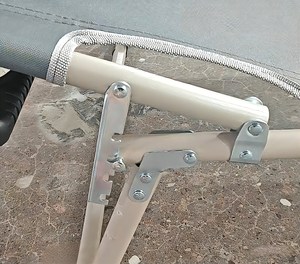 Оптовая продажа: Металлическая складная кровать со стальным каркасом и матрасом, портативная раскладная кровать для взрослых, односпальная складная походная кровать-софа - Product Image 6