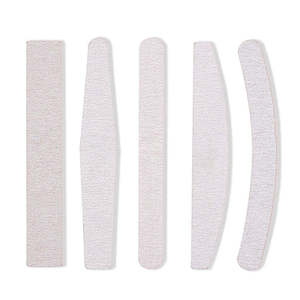 Limas de <span class=keywords><strong>Uñas</strong></span> Profesionales Lavables y Duraderas de Grano 180/100, Color Morado, Personalizables con Logotipo, Marca Privada OEM, Forma Media Luna, Diseño Zebra - Product Image 6