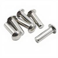 Rivets pleins à tête ronde DIN 660 haute durabilité en acier au carbone/inox/aluminium pour l'assemblage d'équipements industriels en tôle