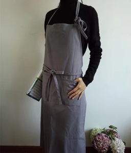 Logo personnalisé Simple jardinage hommes et femmes coton <span class=keywords><strong>chanvre</strong></span> tablier cuisson peinture cuisine ongles tablier - Product Image 4