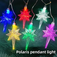 Pendentifs LED en gros en forme de cœur, de pomme, de dauphin et de lune, ornements suspendus, éclairage chaud IP65, best-seller