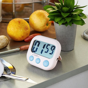 Temporizador Digital de Cocina LCD de Pantalla Grande con Cuenta Regresiva de 90 Minutos, Diseño Magnético, Fácil Operación para Cocina, Estudio y Baño - Product Image 1