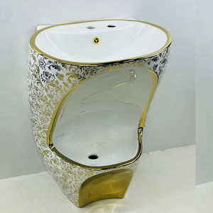 Chaozhou 핫 세일 도매 이슬람 Wudu 발 세척 분지 세라믹 무료 서 받침대 손 세척 싱크 - Product Image 2