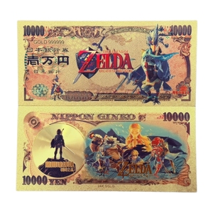 6 types de billets de banque America the Legend of <span class=keywords><strong>Zelda</strong></span> plaqués or 24 carats pour cadeaux - Product Image 2