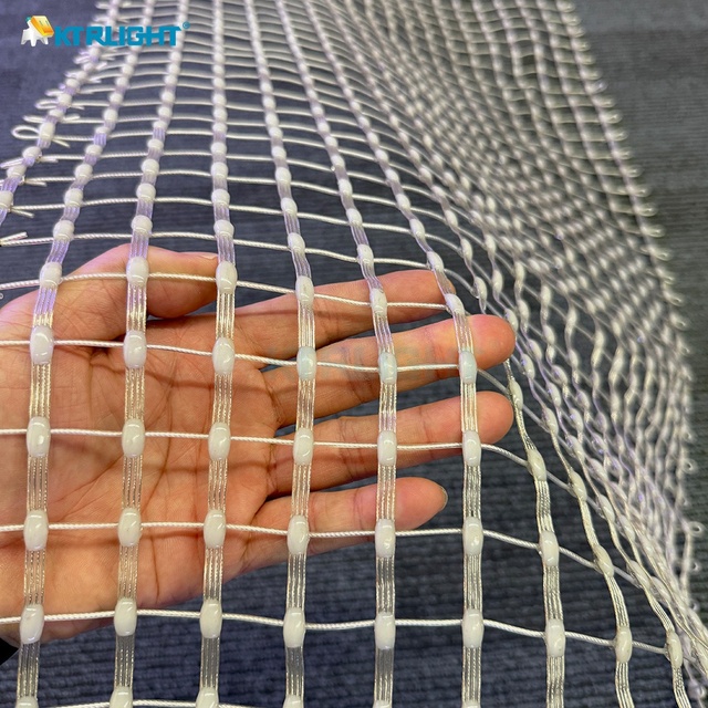 P20 Outdoor Flexible LED Mesh Screen IP68 Waterproof Transparent Building Media Facade Pixel Grid Display