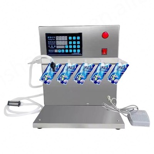 Machine de remplissage semi-automatique pour sachets Doypack, idéale pour les boissons gazeuses, les glaces, l'eau, le miel et les jus – Nouveauté ! - Product Image 1