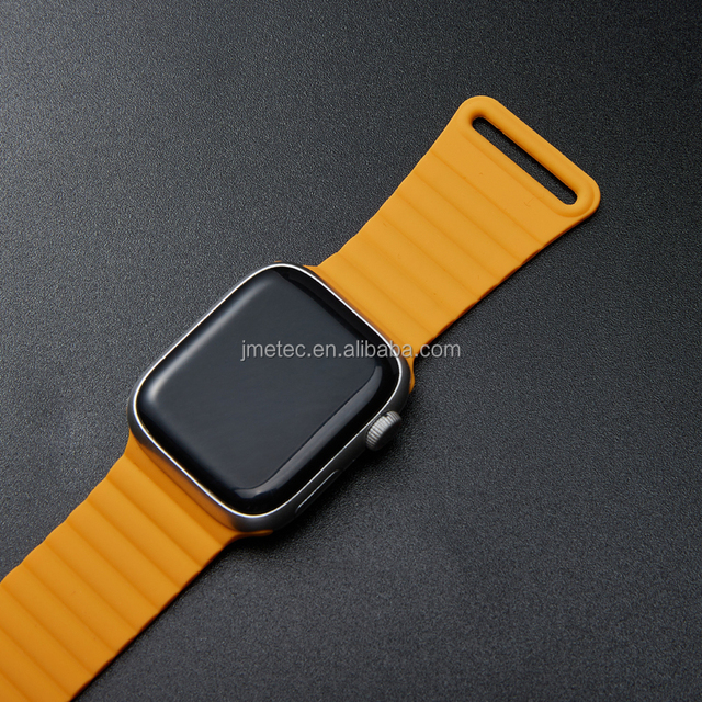 with Package Silicon Magnet Fitness Silicone Magnetic Suction Watch Band Loop Straps for apple Watch Series 8 49mm