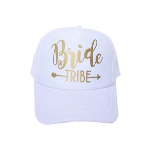 Ensemble de casquettes de baseball brodées BRIDE TRIBE, chapeaux de fête nuptiale pour la mariée et les demoiselles d'honneur, idées de cadeaux pour la fête de mariage, fournitures et cadeaux - Product Image 4