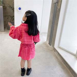 <span class=keywords><strong>2021</strong></span> automne bébé enfants fille 2 pièces Denim vêtements ensemble mode Style coré<span class=keywords><strong>en</strong></span> enfant <span class=keywords><strong>en</strong></span> bas âge fille rose imprimé veste + <span class=keywords><strong>jupe</strong></span> 1-6T - Product Image 6