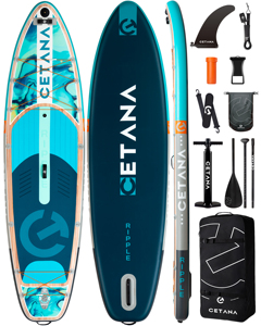 OEM รับผลิตตามสั่ง บอร์ดซัพเปอร์แบบเป่าลมสำหรับครอบครัว ขนาด 11'6''x35"x6''  แบบเดี่ยวและแบบคู่  รุ่น CT03 บอร์ดซัพเปอร์แบบเป่าลมสำหรับครอบครัว - Product Image 1