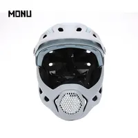 MONU — casque tout-terrain pour adultes, casque complet de vélo vtt, nouveau Design, avec Protection du menton et visière ajustable