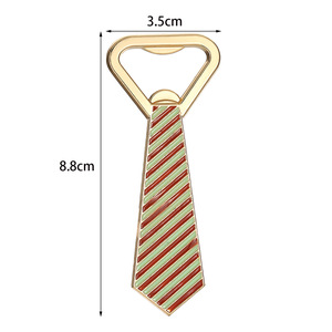 Décapsuleurs de bouteilles de bière aimantés pour réfrigérateur, cravate créative pour homme, pour mariage, anniversaire, fête - Product Image 4