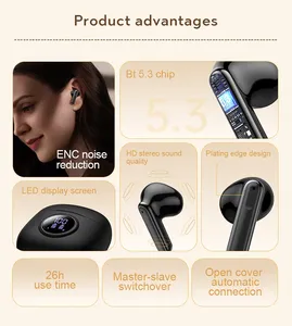 2025 Hot Sale New <strong>Get</strong> <strong>Free</strong> Gifts Y20 ENC Noise Reduction HD Stereo Audio Sound Bt Wireless Game In-ear Earphone Headphone - Product Image 2