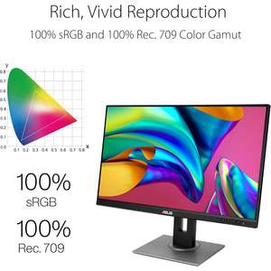 จอภาพ ProArt Display Pa278Qv ขนาด 27 นิ้ว WQHD IPS ความแม่นยำของสี Delta E <2 หน้าจอแบบด้าน รับประกัน 3 ปี สำหรับงานออกแบบและภาพถ่าย - Product Image 6