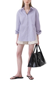 <span class=keywords><strong>Camicia</strong></span> e camicette da <span class=keywords><strong>donna</strong></span> di cotone di moda MANNI <span class=keywords><strong>camicia</strong></span> e camicette di cotone maniche lunghe su taglie nere - Product Image 3