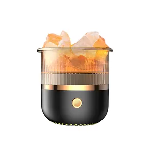Smart Air Purifier 7 Color Crystal Salt Stone Light Ultrasonic Cool Mist Mini Usb Aroma Essential Oil Diffuser