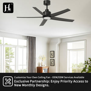 Ventilador de techo LED para interiores con control remoto, de 52 pulgadas, 3 aspas de ABS, para sala de estar, con tiempo de funcionamiento prolongado. - Product Image 5