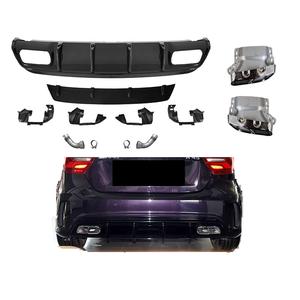 <span class=keywords><strong>Precio</strong></span> de fábrica W176 difusor actualización <span class=keywords><strong>A45</strong></span> AMG estilo cuerpo Kit para <span class=keywords><strong>Mercedes</strong></span> Benz Clase A W176 difusor con tubo de escape - Product Image 1