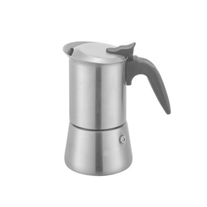 Cafetera <span class=keywords><strong>Moka</strong></span> Plateada de Acero Inoxidable 304 de Alta Calidad para 2, 4, 6 y 10 Tazas - Product Image 1